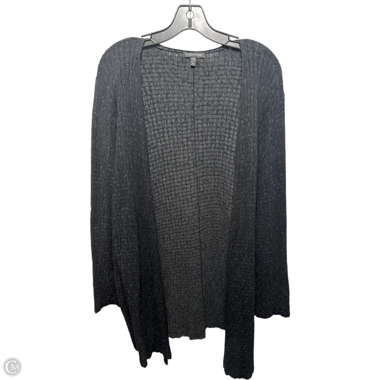 Silk Blend Sweater Cardigan By Eileen Fisher In Black, Size: Xl