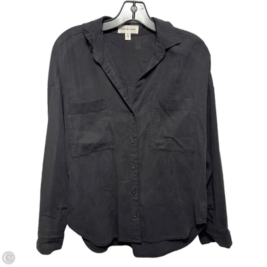 Top Long Sleeve By Cloth & Stone In Black, Size: S