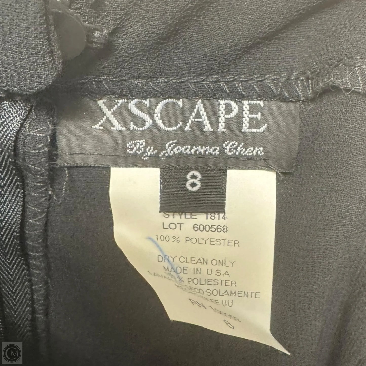 Skirt Pants Designer By Xscape In Black, Size: 8
