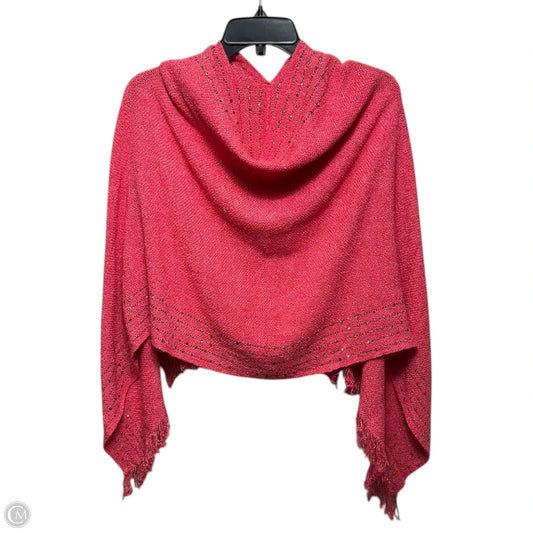 Poncho By Rita Winters In Coral, Size: Osfm