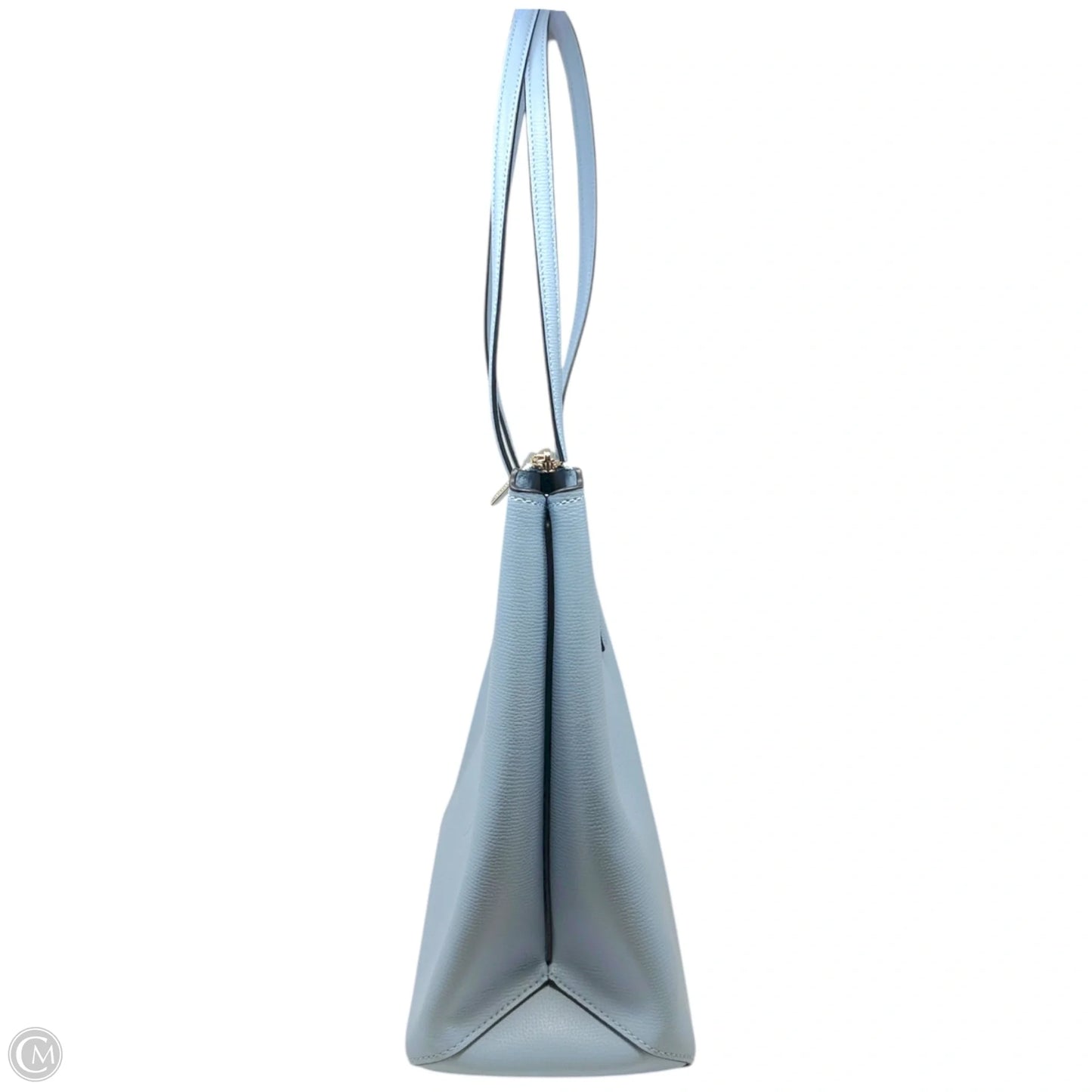 All Day Top Zip Crossgrain Leather Tote Designer By Kate Spade In Celeste Blue, Size: Medium