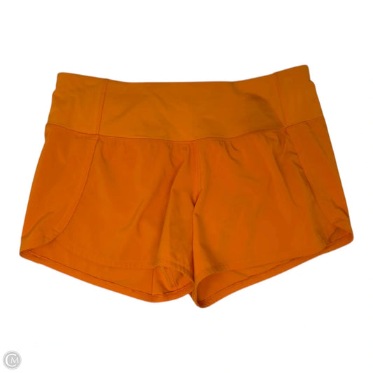 Athletic Shorts By Lululemon In Orange, Size: 6