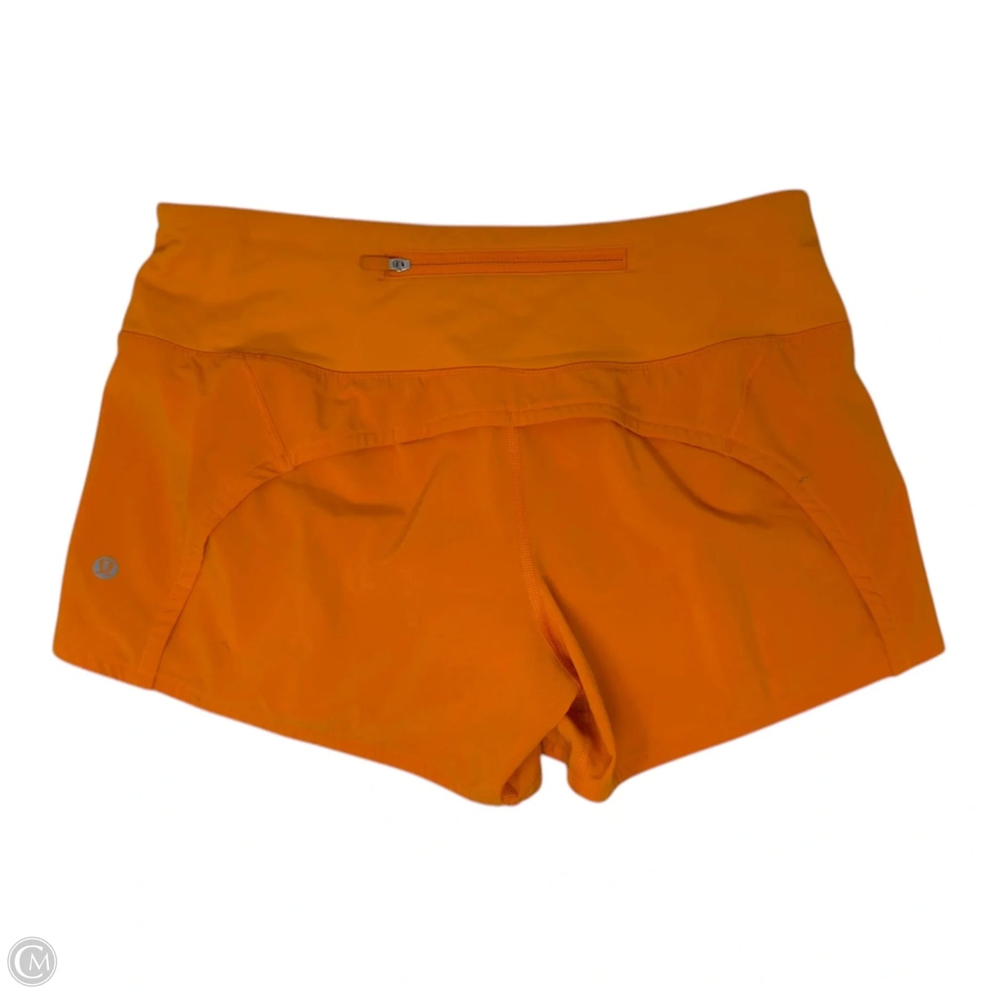 Athletic Shorts By Lululemon In Orange, Size: 6