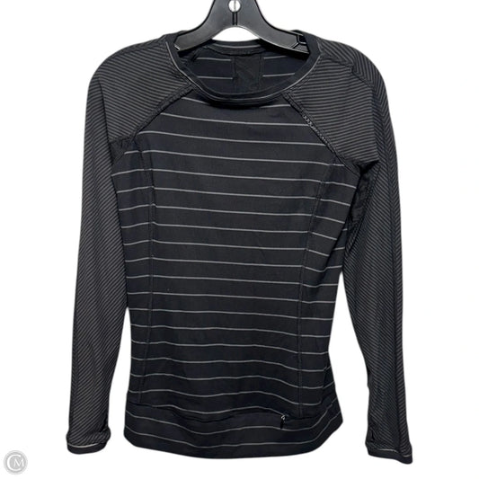 Full Tilt Long Sleeve By Lululemon In Slalom Stripe Black / Hyper Stripe Black / Black , Size: S estimated