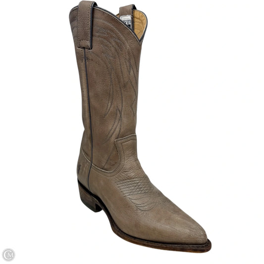 Billy Pull-On Western Boots Designer By Frye In Grey, Size: 8