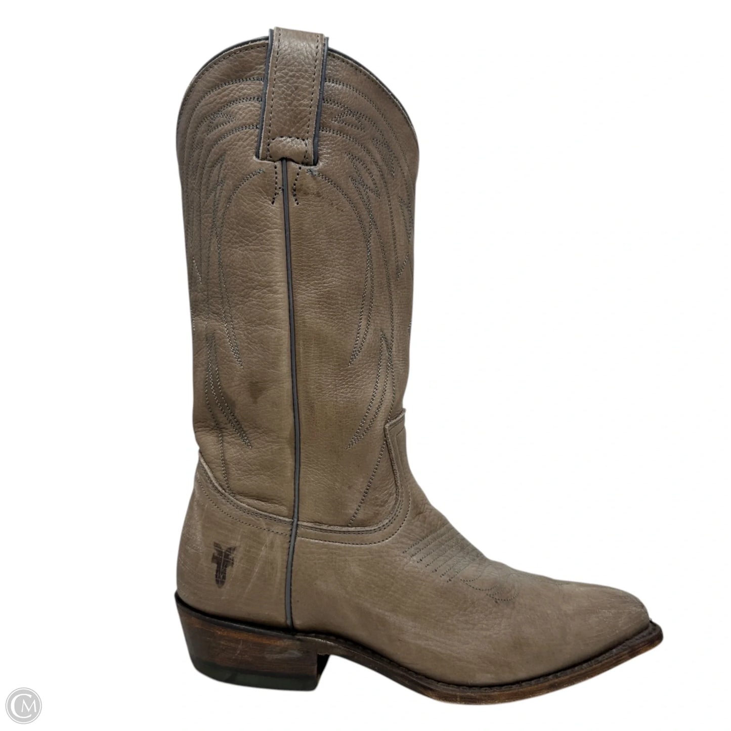 Billy Pull-On Western Boots Designer By Frye In Grey, Size: 8