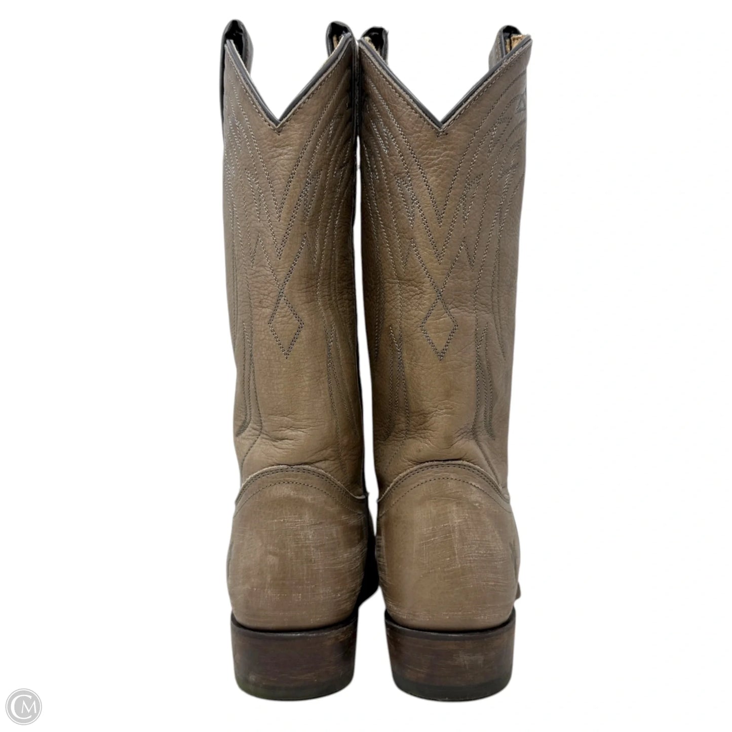 Billy Pull-On Western Boots Designer By Frye In Grey, Size: 8