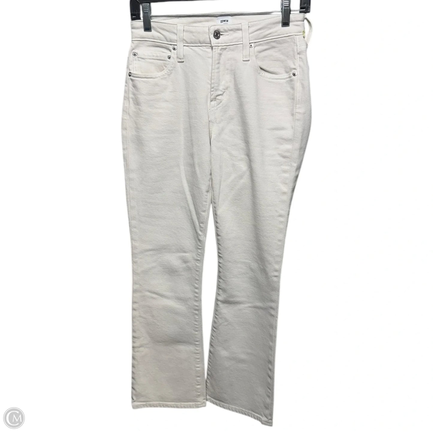 Lark Ankle Bootcut Jeans By Edwin In Milky White, Size: 0/24