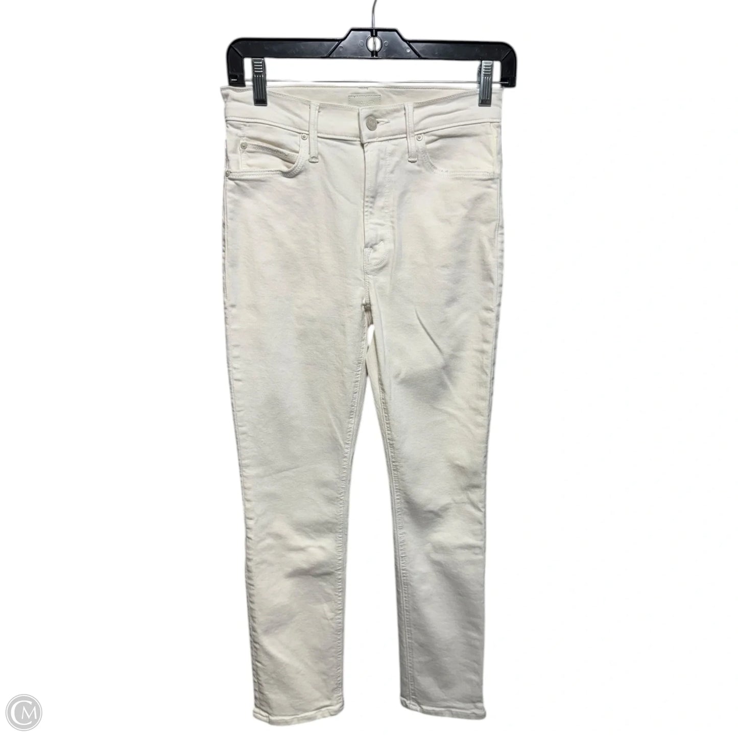 The Mid Rise Dazzler Crop Jeans By Mother In Cream Puffs, Size: 2