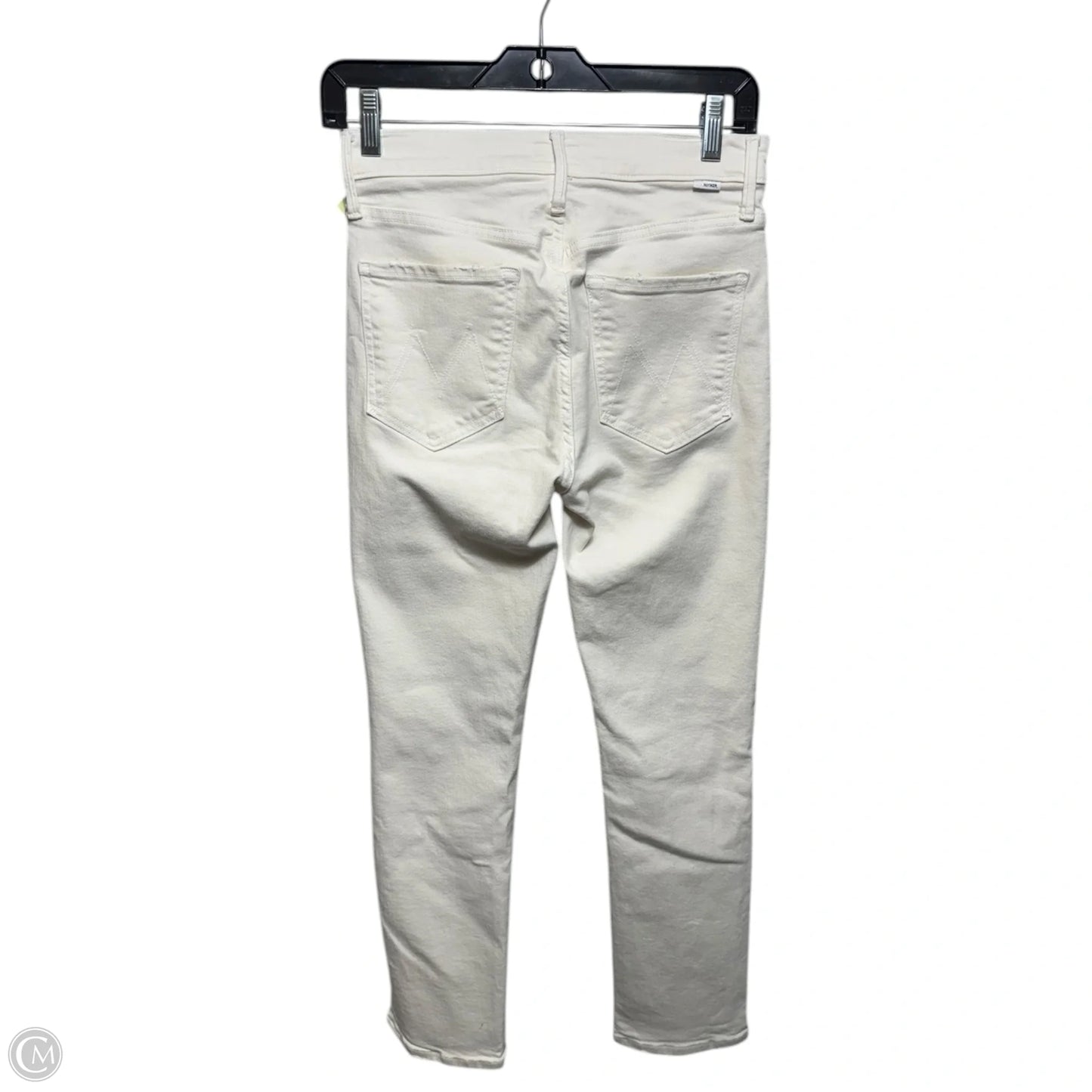 The Mid Rise Dazzler Crop Jeans By Mother In Cream Puffs, Size: 2