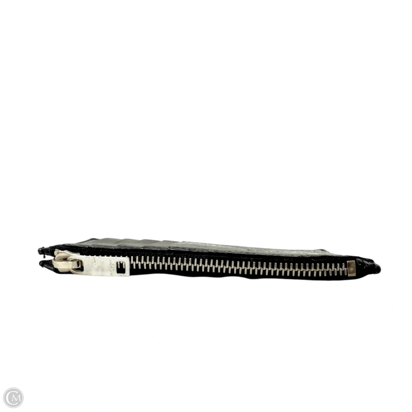 Fragments Glitter Python Card Case In Black Luxury Designer By Yves Saint Laurent, Size: Small