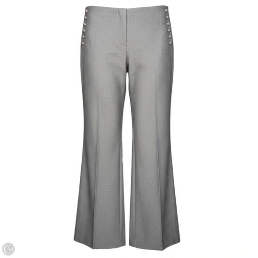 Comfort Stretch Sailor Front Trousers By Fabrizio Gianni In Grey, Size: 12