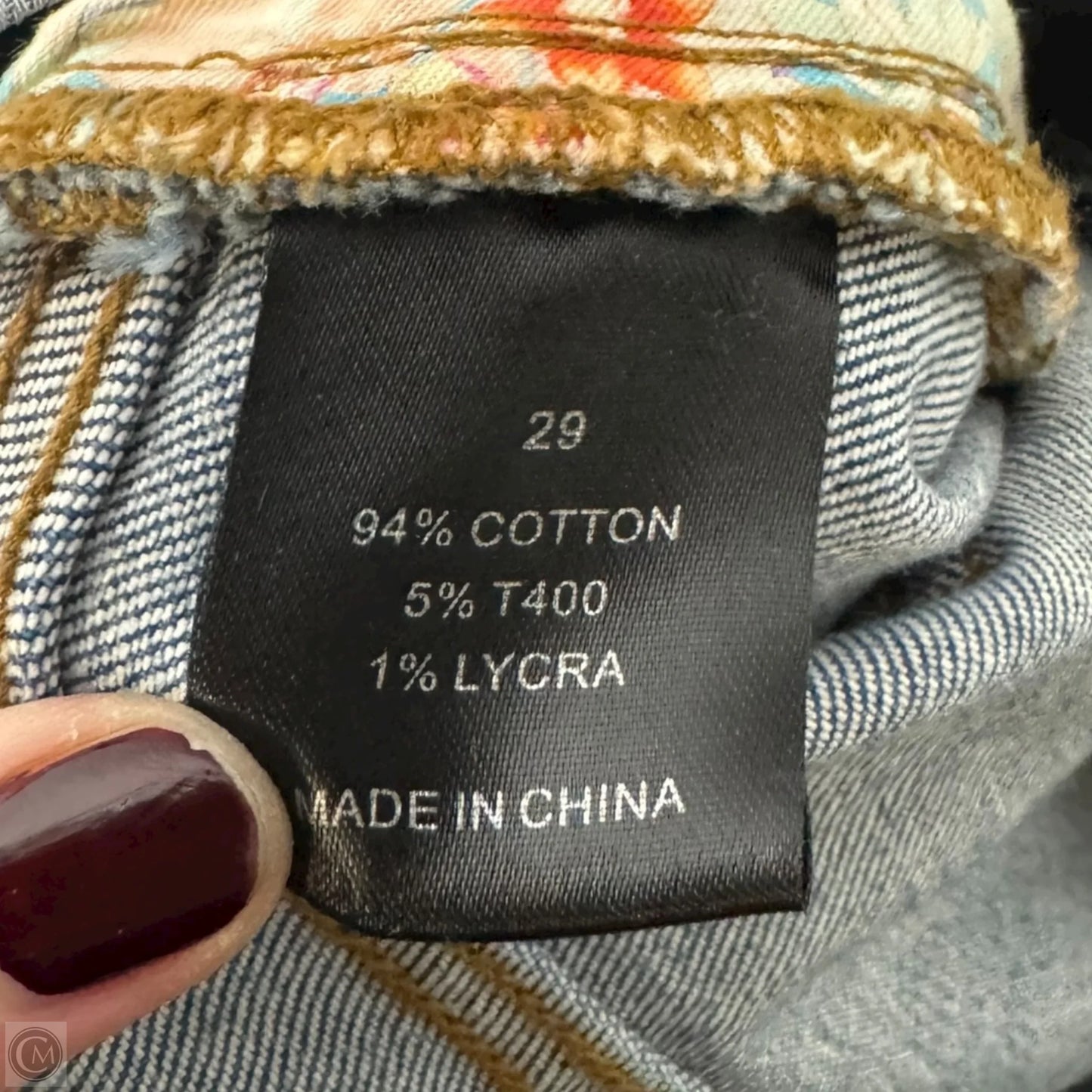 Eliza Cargo Jeans By Johnny Was In Blue Denim, Size: 8