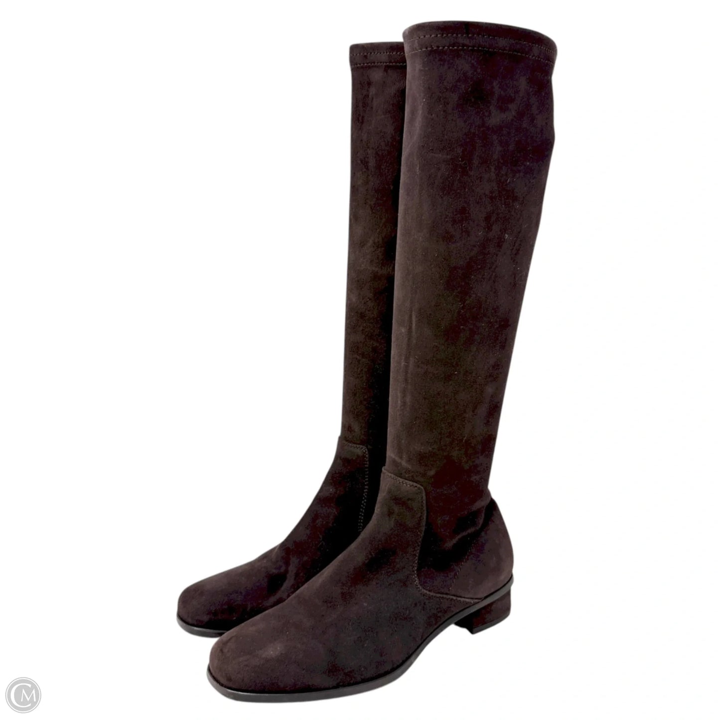 Knee High Suede Boots By Aquatalia In Espresso, Size: 6