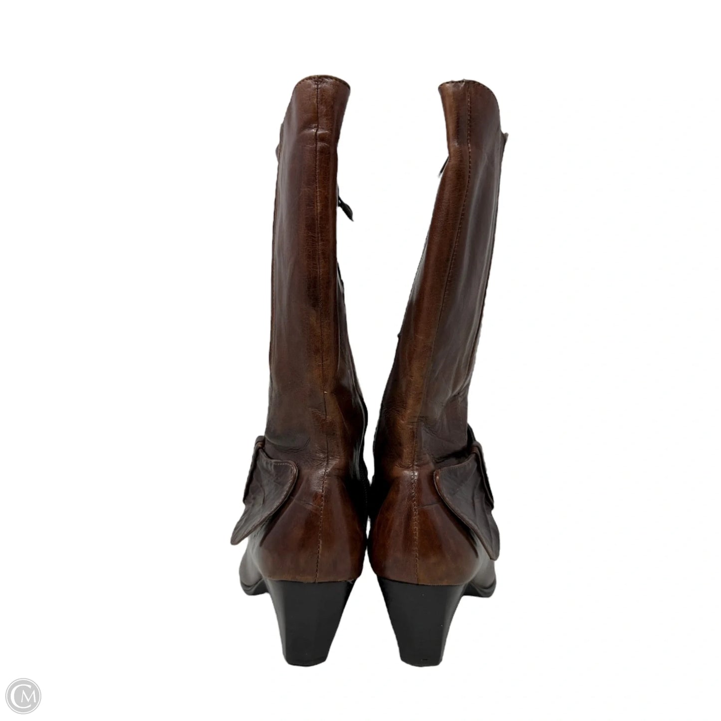 Tamara Boots Mid-calf Heels By Everybody By BZ Moda In Brown, Size: 6