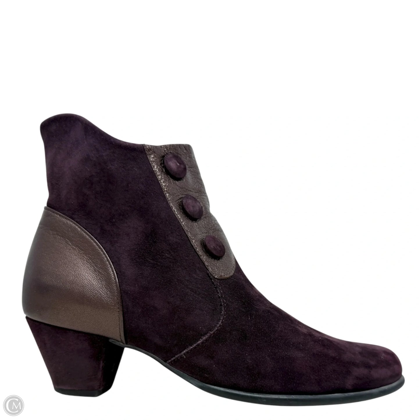 Victorian Ankle Boots Heels By Arche In Purple, Size: 6