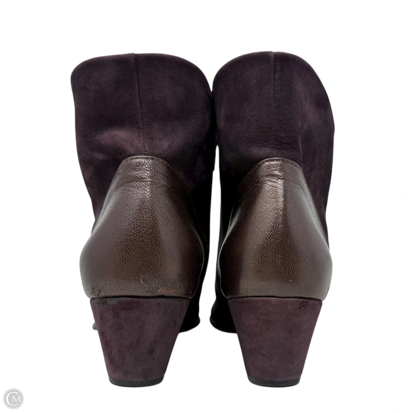 Victorian Ankle Boots Heels By Arche In Purple, Size: 6