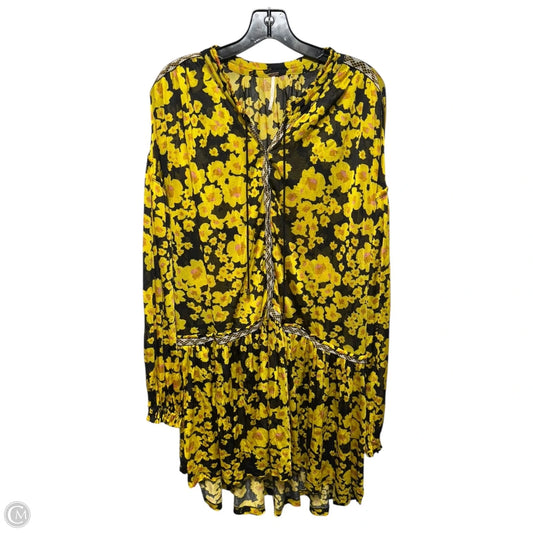 Love Letter Mesh Tunic Dress By Free People In Floral Print, Size: L