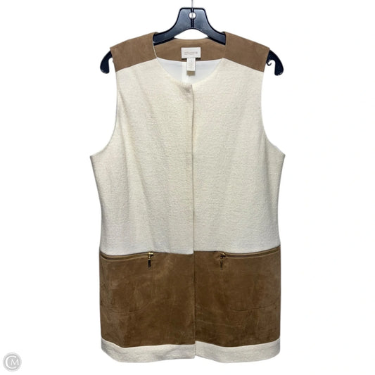 Vest Other By Chicos In Cream & Tan, Size: M
