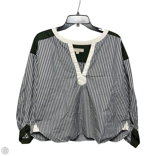 Top Long Sleeve By Loft In Multi-colored, Size: L