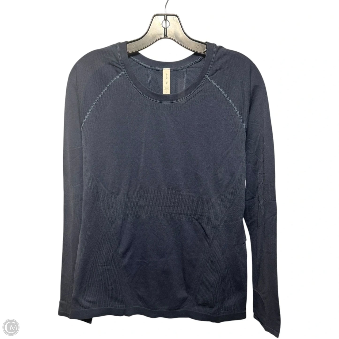 Momentum Athletic Top Long Sleeve Crewneck By Athleta In Navy, Size: L