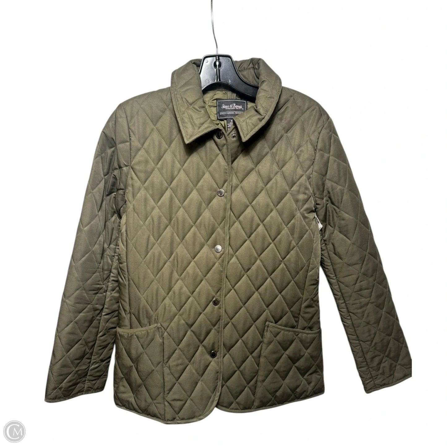 Jacket Puffer & Quilted By Steve & Barry’s In Green, Size: S