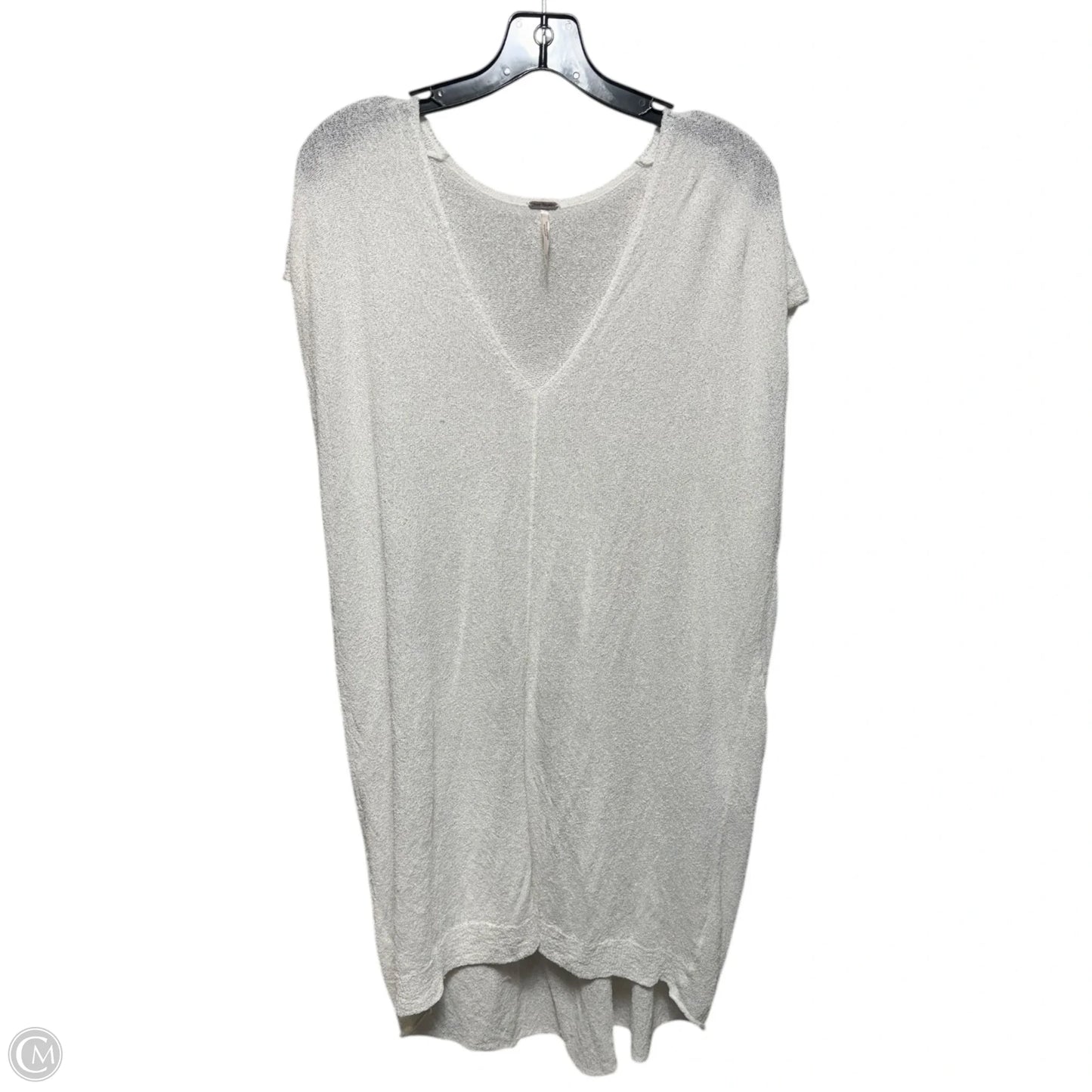 Knit Sheer Tunic Sleeveless By Free People In White, Size: L