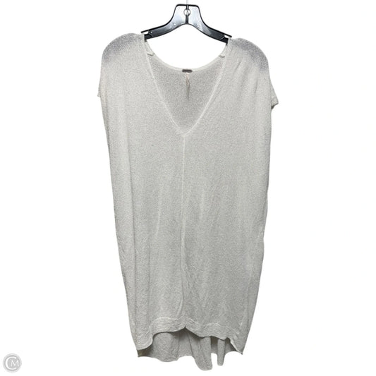 Knit Sheer Tunic Sleeveless By Free People In White, Size: L