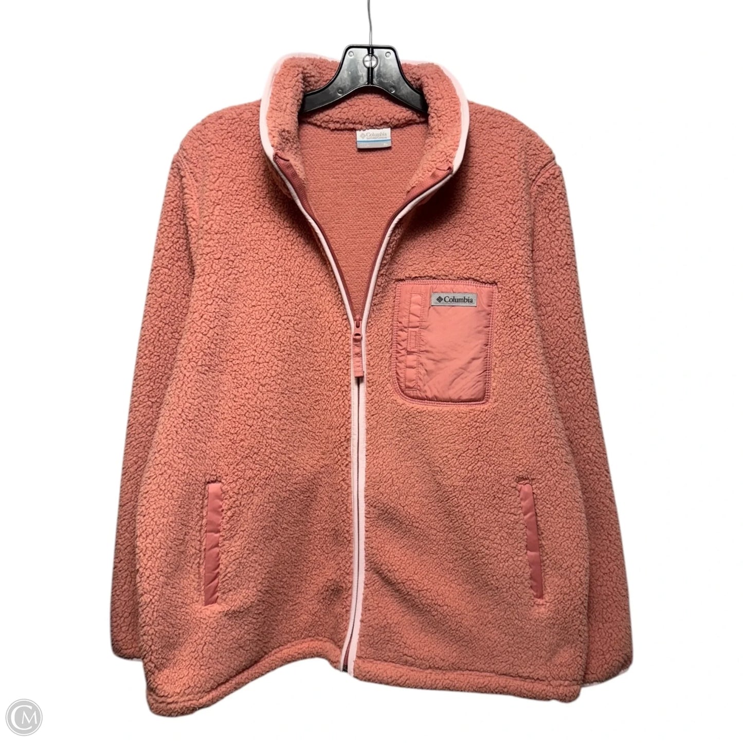 Jacket Fleece By Columbia In Peach, Size: Xl