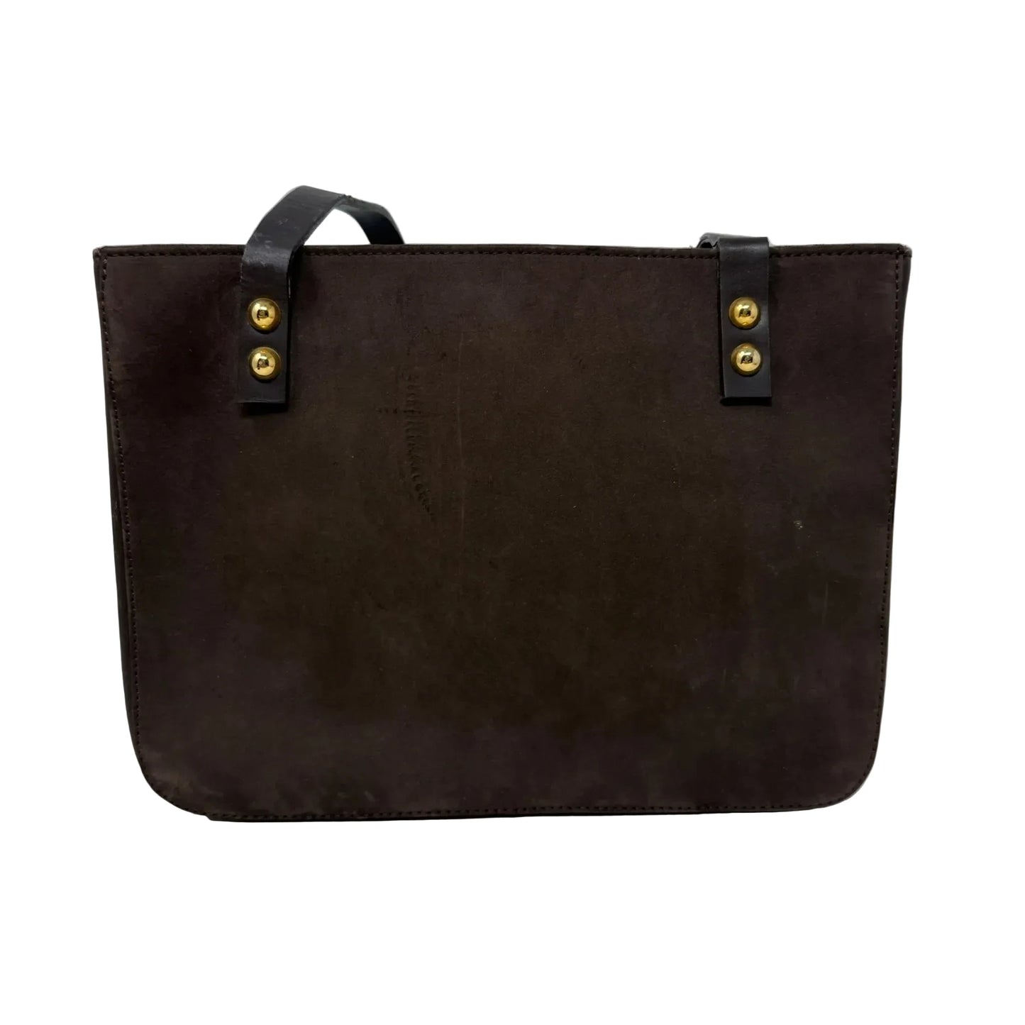 Suede Tote With Circle Appliqués By Casadei, Size: Small