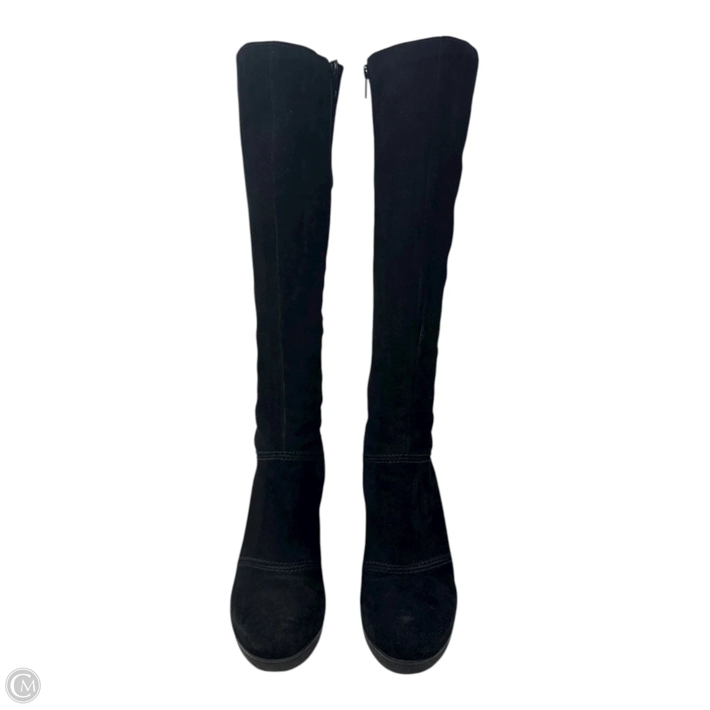 Dixie Waterproof Boots Mid-calf Heels By La Canadienne In Black, Size: 8