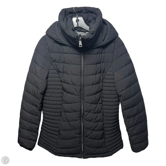 Jacket Puffer & Quilted By Dkny In Black, Size: M