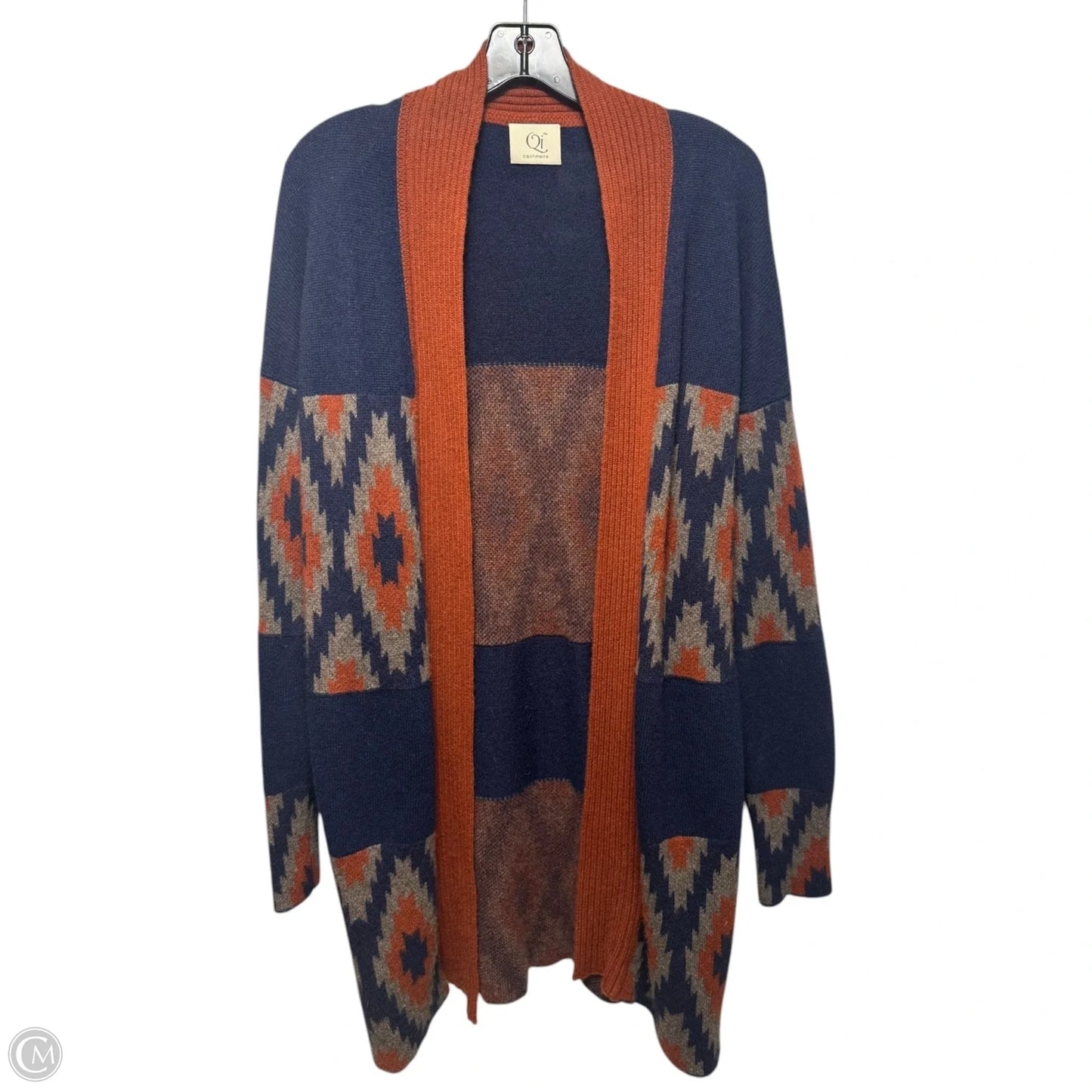 Sweater Cardigan Cashmere By Qi Cashmere In Multi-colored, Size: M