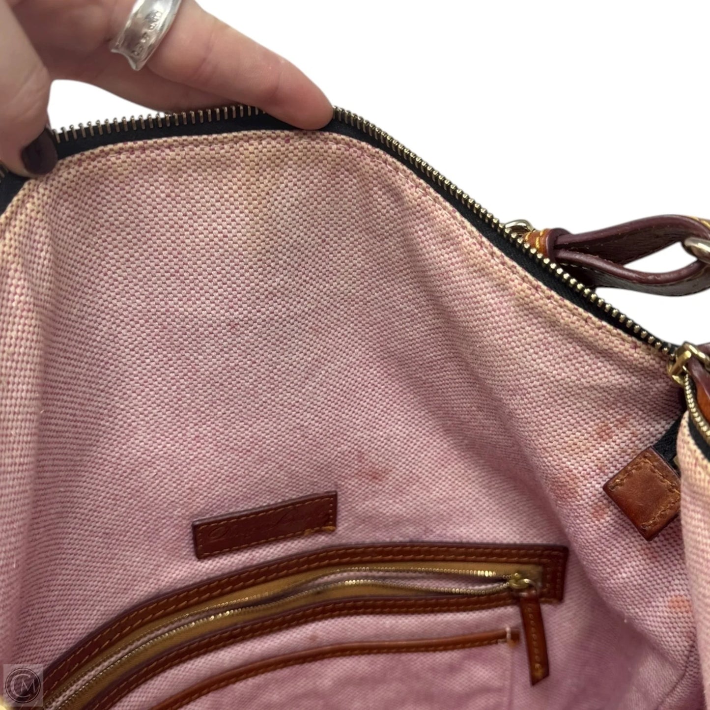 Dillen Satchel Handbag Designer By Dooney And Bourke, Size: Medium