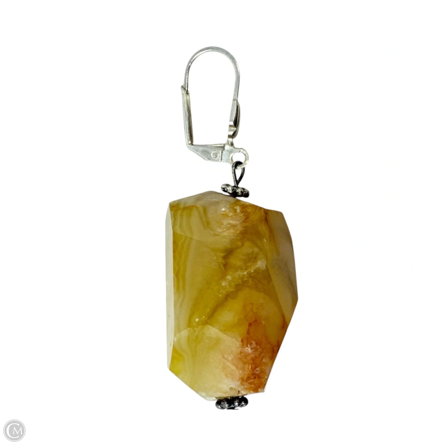 Raw Citrine Dangle Earrings