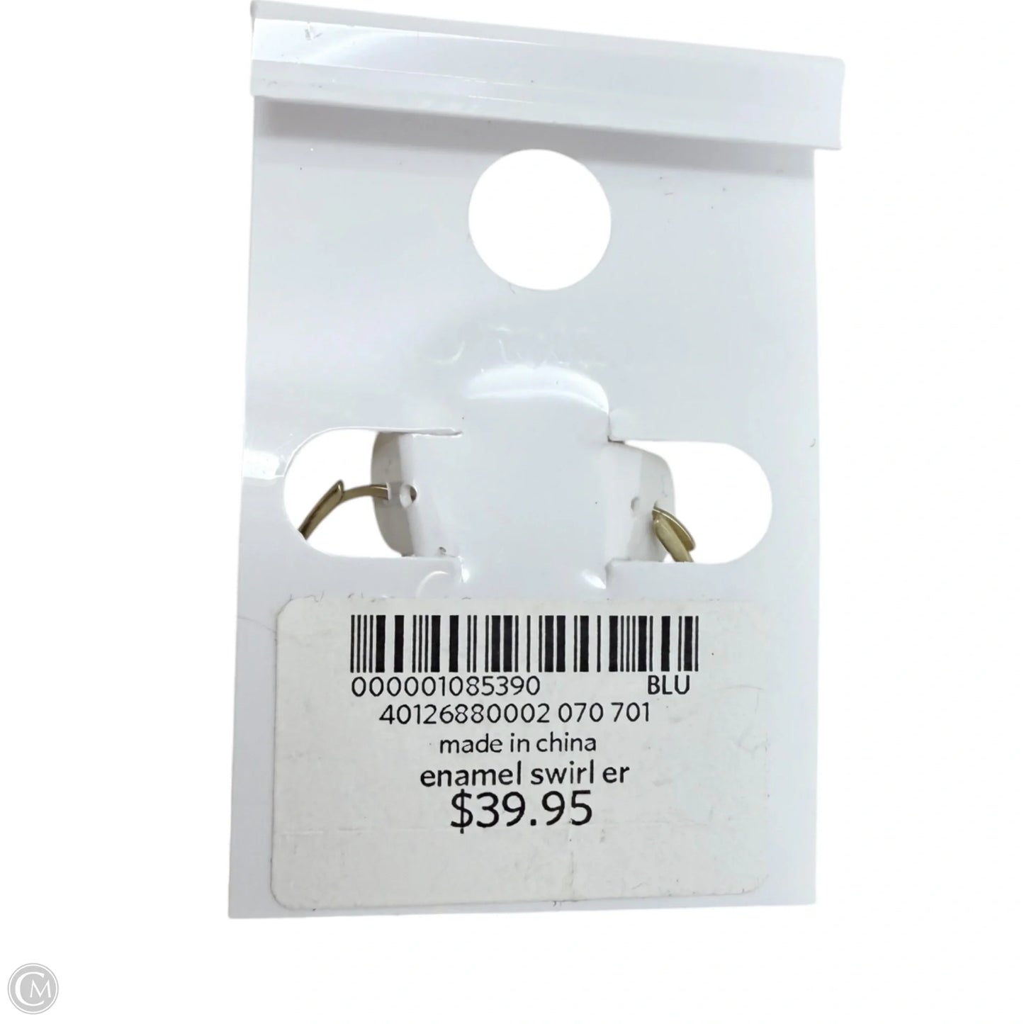 Enamel Swirl Earrings Dangle/drop By Coldwater Creek