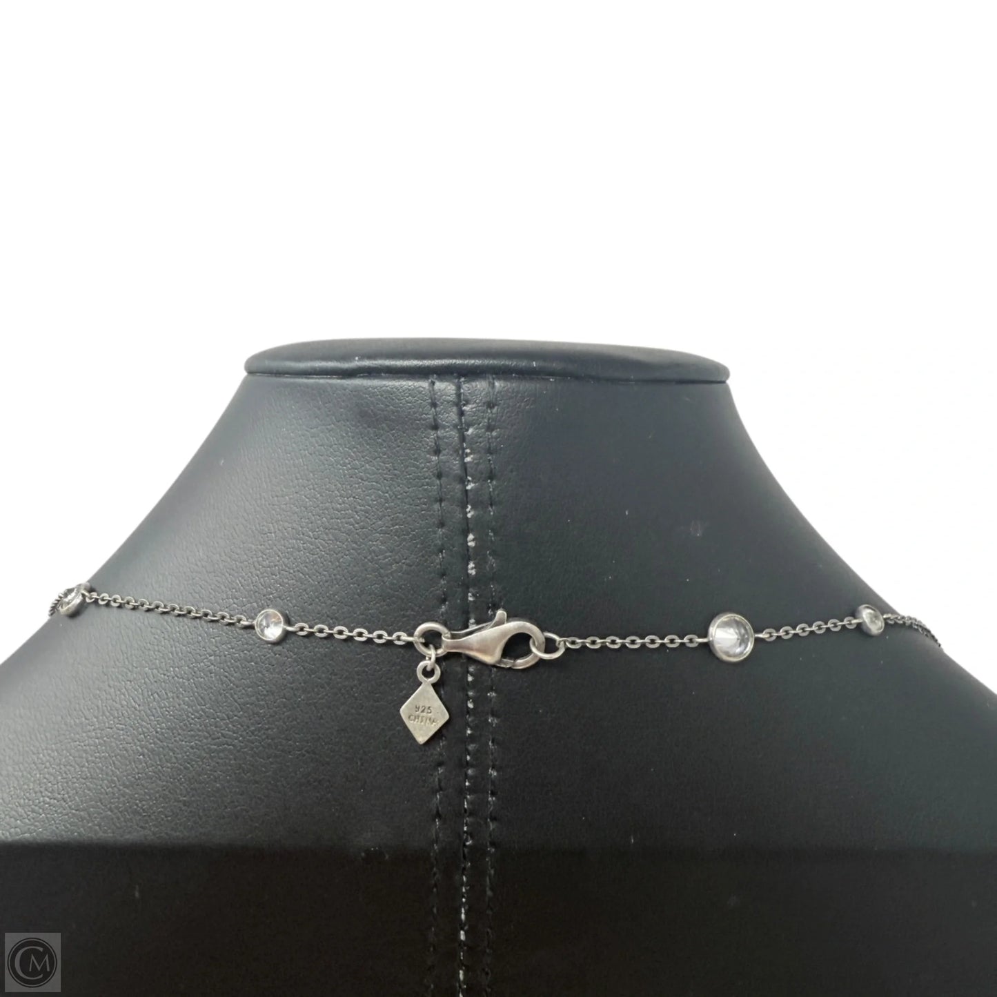 Sterling Silver CZ Scattered Stars Necklace By Silpada