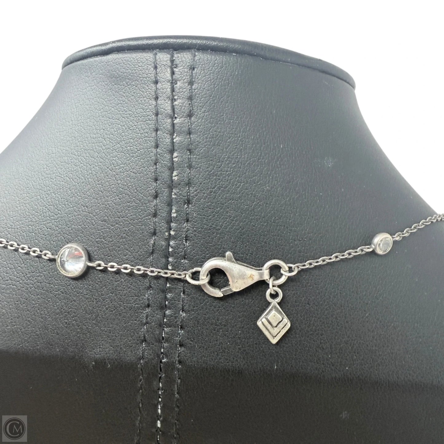 Sterling Silver CZ Scattered Stars Necklace By Silpada