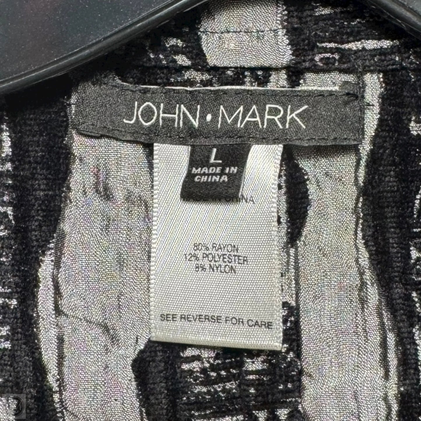 Vest Other By John Mark In Black & Grey, Size: L