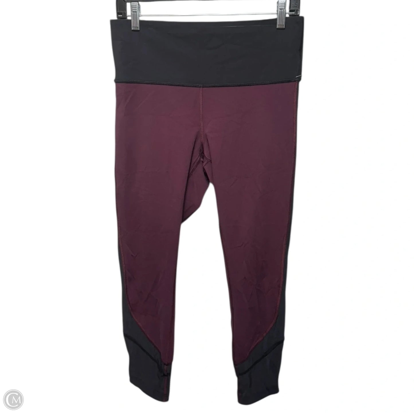 Athletic Leggings By Lululemon In Black & Red, Size: 1x