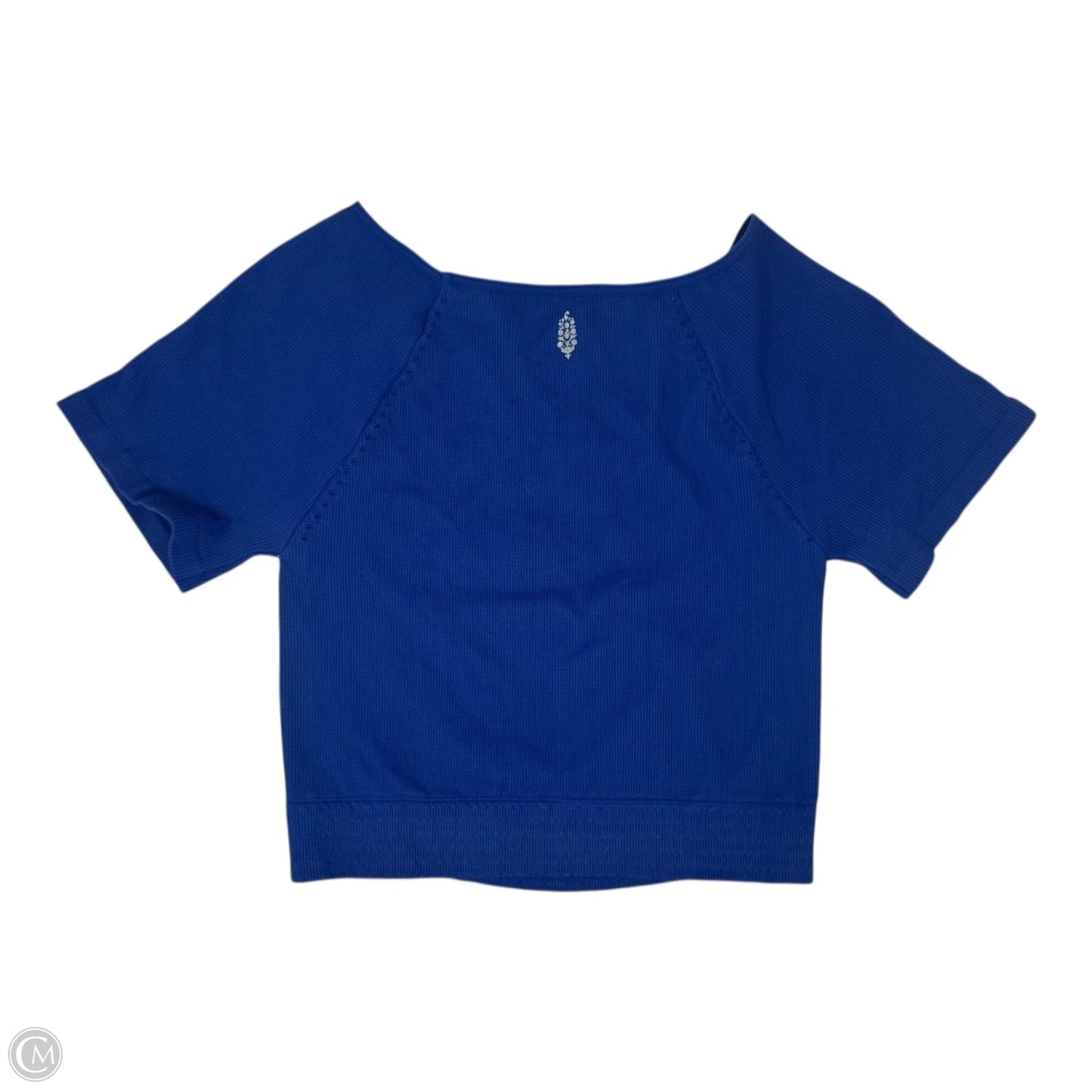 Athletic Top Short Sleeve By Free People In Blue, Size: Xl