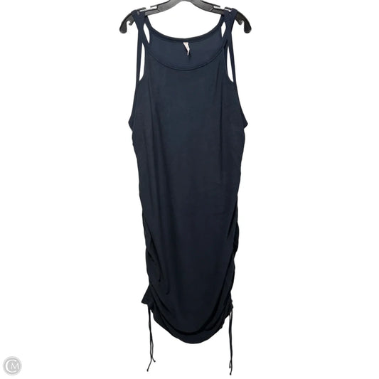 Ruched Side Tank Dress Casual Maxi By Daily Practice By Anthropologie In Navy, Size: 2x