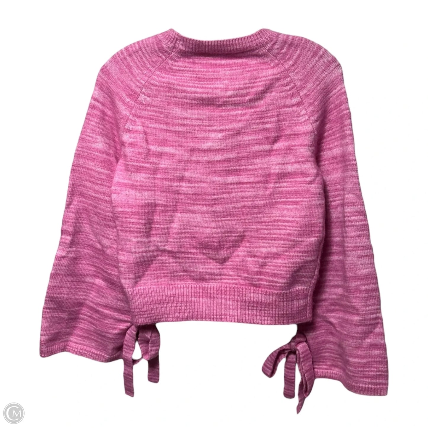 Alpaca Blend Tie-Sleeve Marled Pink Sweater By J. Crew In Pink, Size: XS