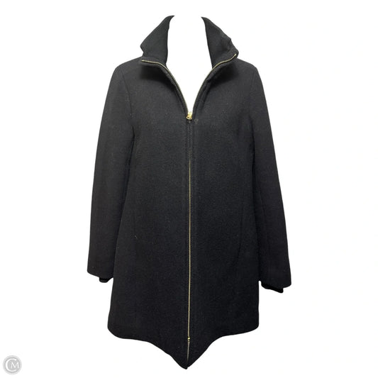 Coat Wool By J. Crew In Black, Size: 2