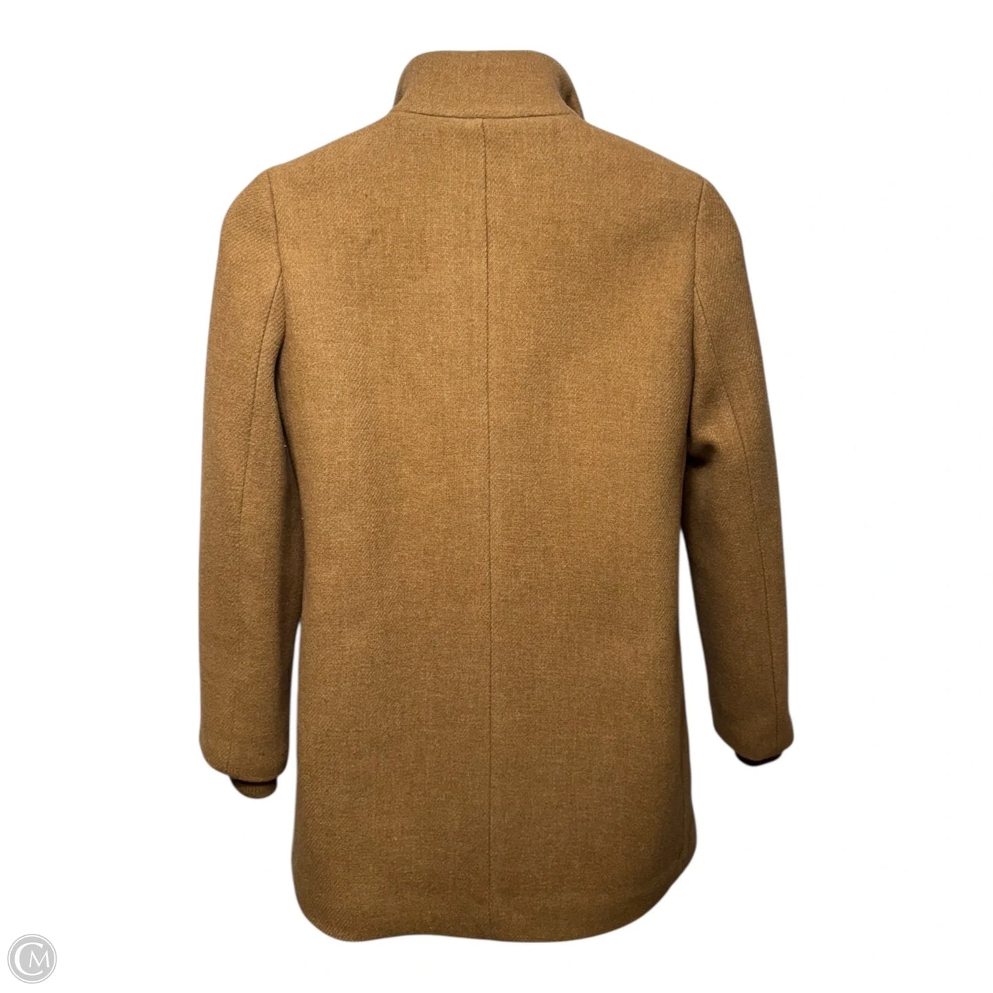 Coat Wool By J. Crew In Tan, Size: 12