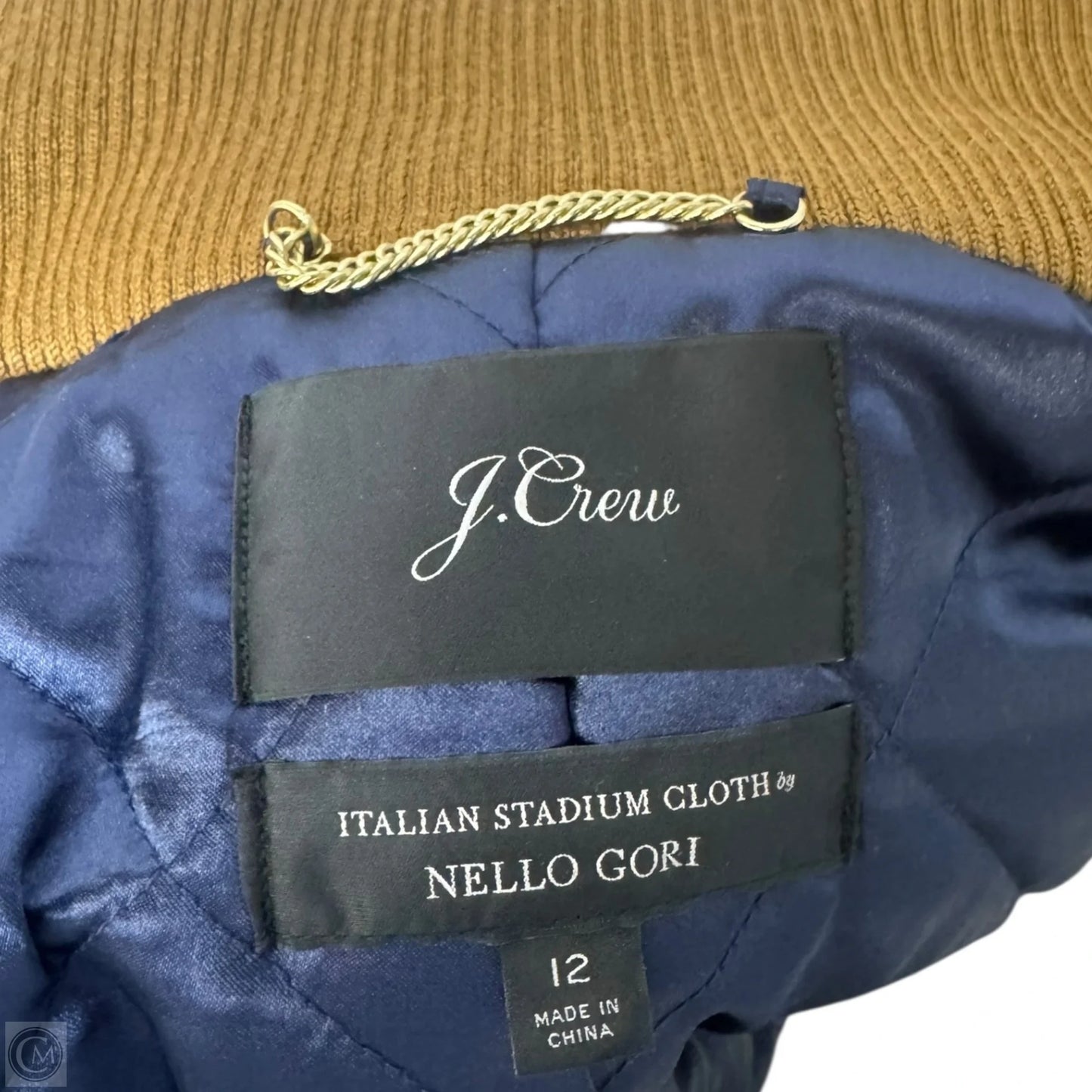 Coat Wool By J. Crew In Tan, Size: 12