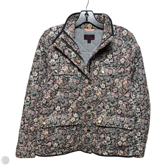 Jacket Quilted By J. Crew In Floral Print, Size: S