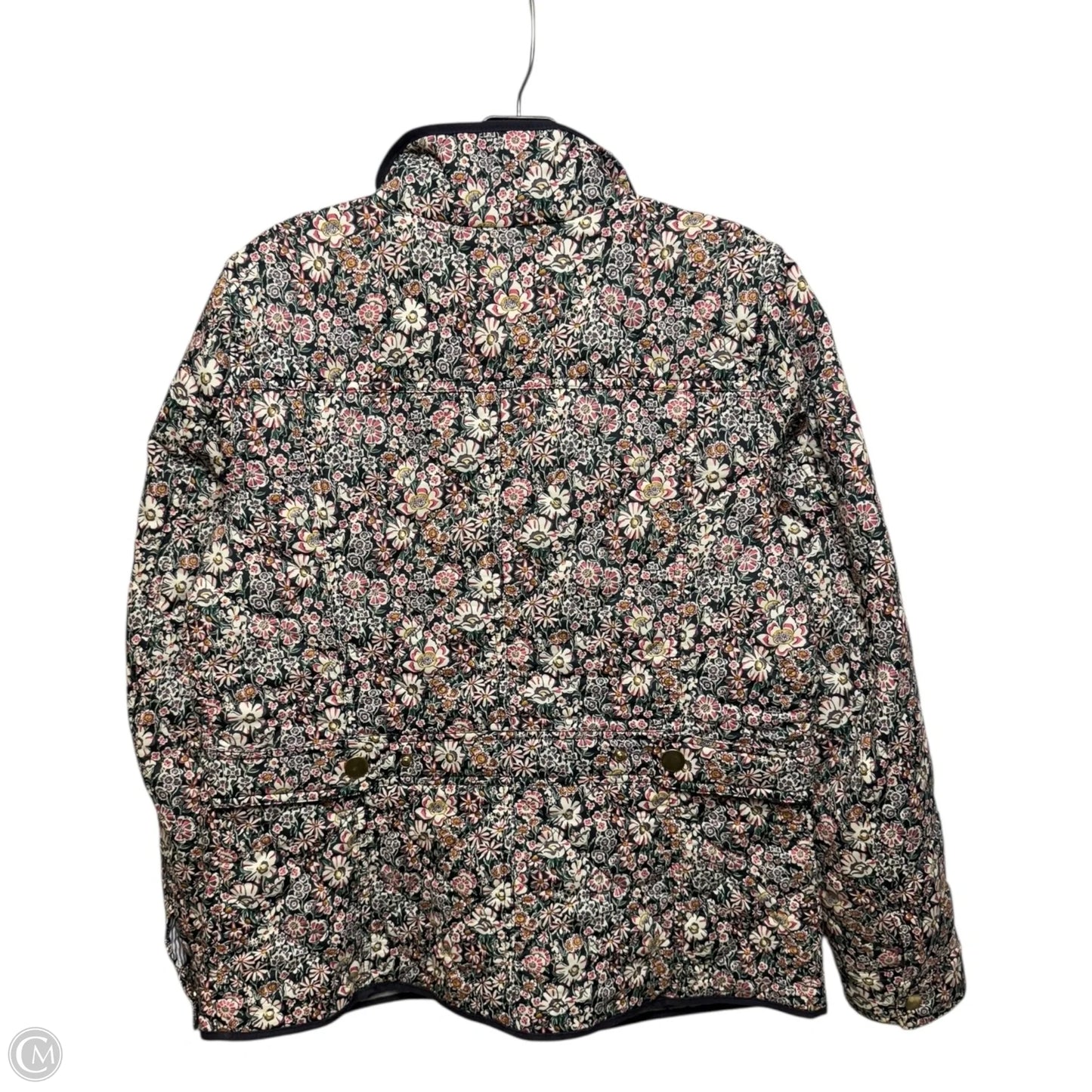 Jacket Quilted By J. Crew In Floral Print, Size: S