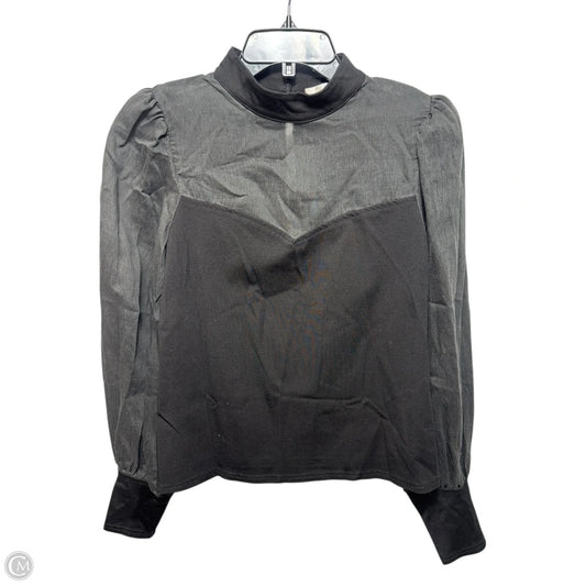 Top Long Sleeve By Flat White In Black, Size: S