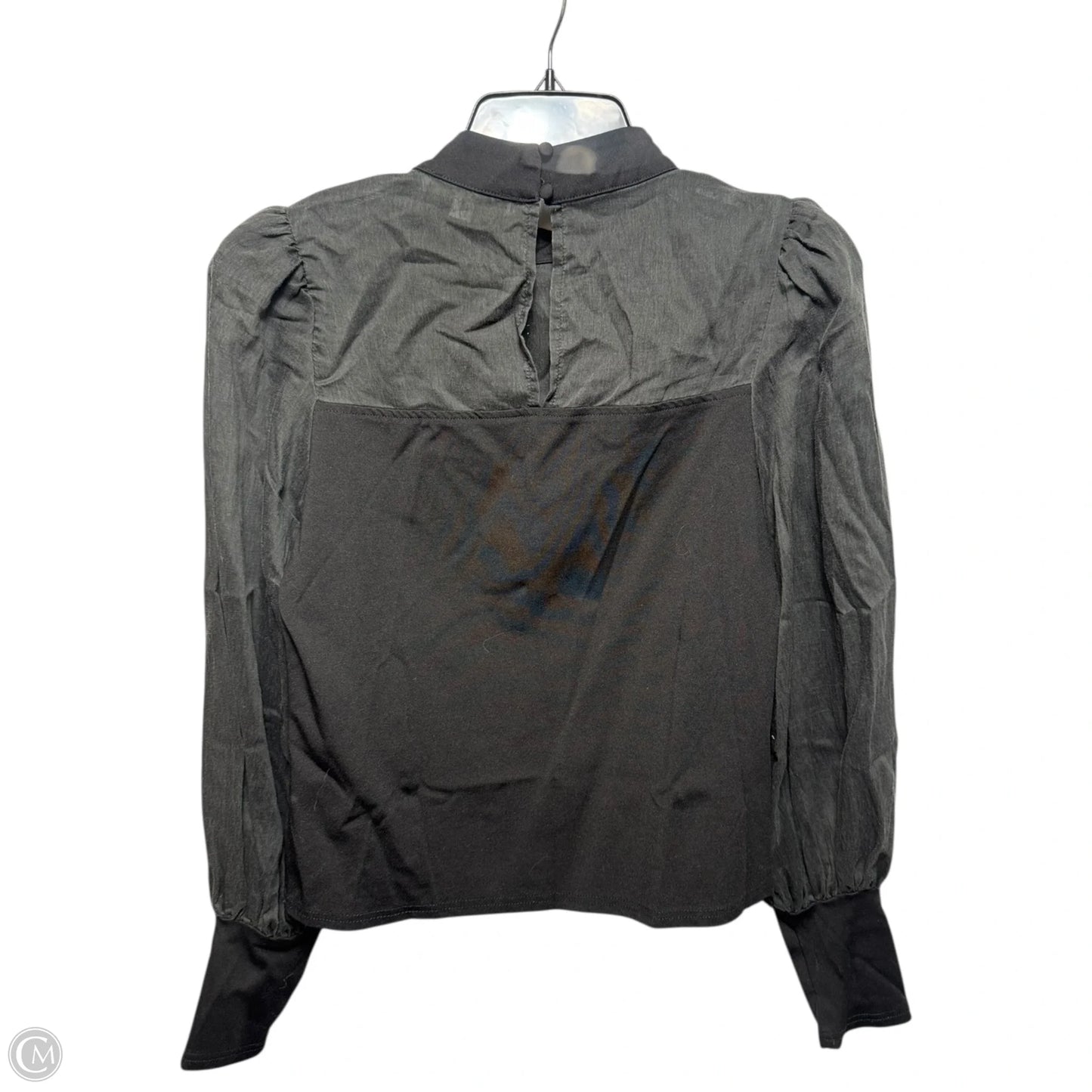 Top Long Sleeve By Flat White In Black, Size: S